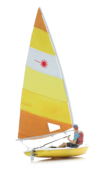 Picture of Sailing Boat Laser sailing + figure