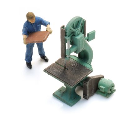 Picture of Band saw with figure