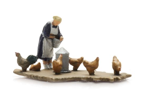 Picture of Farmer with chicken