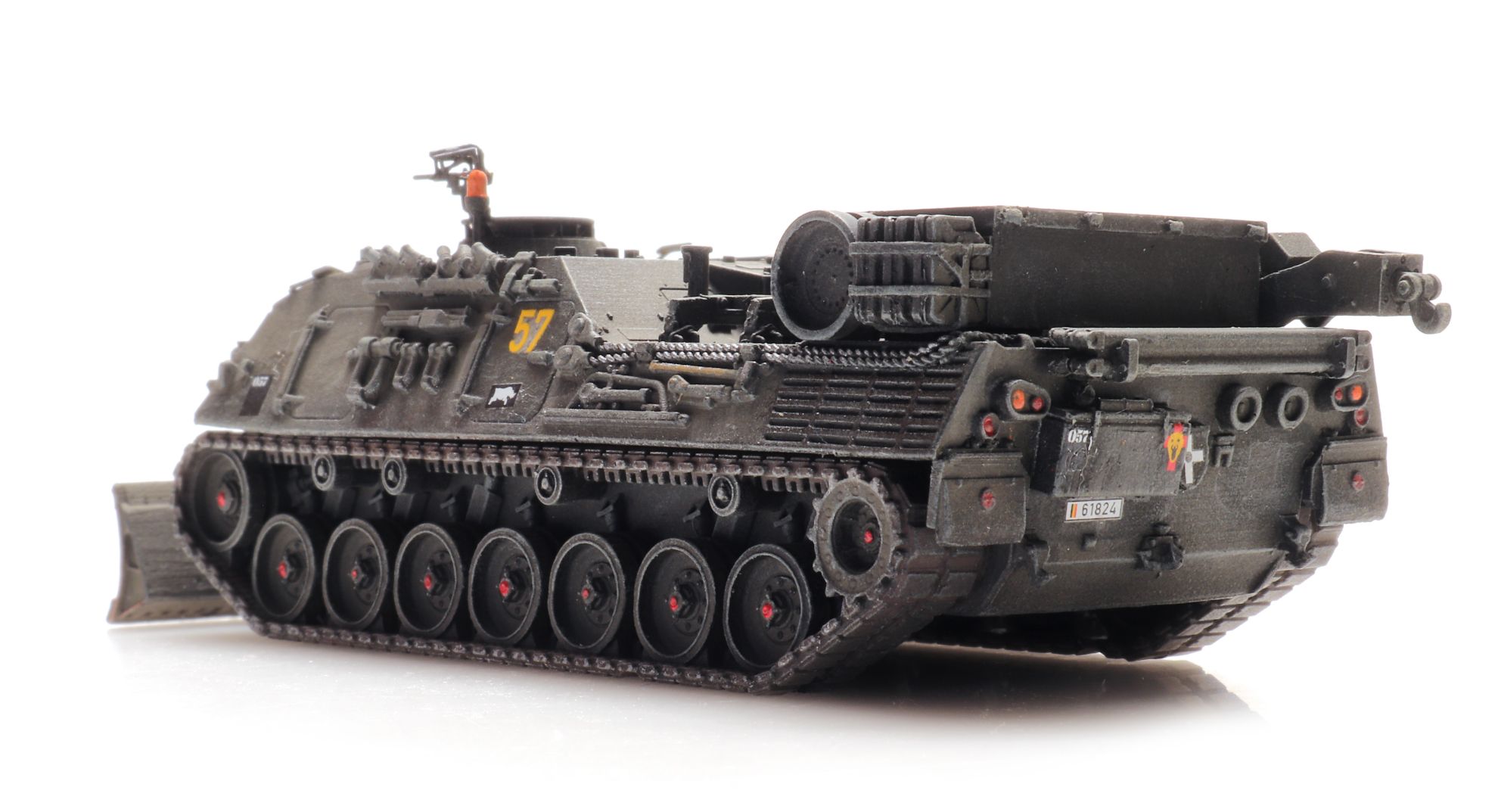 Artitec 6870424 - Maquette Léopard 1 ARV Sur Train, échelle 1/87 H0 - Neuf