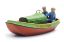 Picture of Frisian steel motor boat, waterline + 2 figures
