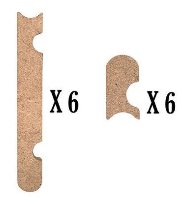 Picture of Track cover supports 60cm straight line - SO-11
