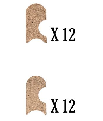 Picture of Track cover supports 60cm curved - SO-12