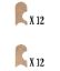 Picture of Track cover supports 60cm curved - SO-12