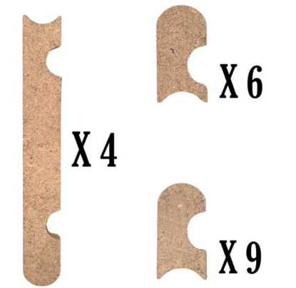 Picture of Track cover supports 60cm mixed - SO-13