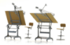 Picture of 2 x Drawing Boards w. Chairs
