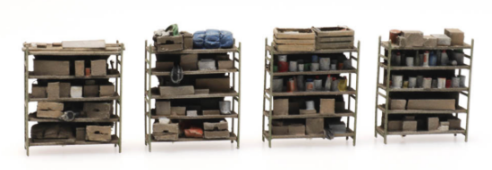 Picture of 4 storage shelves