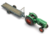 Picture of Deutz D30 orchard tractor with trailer