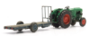 Picture of Deutz D30 orchard tractor with trailer
