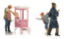 Picture of Candy floss cart with figures
