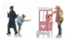 Picture of Candy floss cart with figures