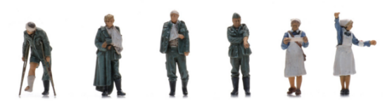 Picture of WM wounded soldiers + nurse