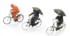 Picture of Cyclists in the rain (3x)