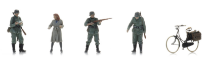 Picture of WM checkpoint + woman on Bicycle