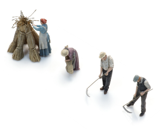 Picture of Wheat harvest with scythe