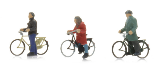 Picture of Waiting cyclists  (3x)