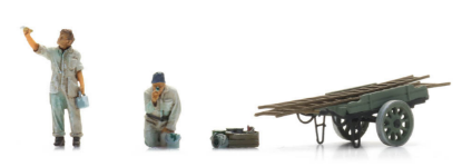 Picture of House painters with ladder cart