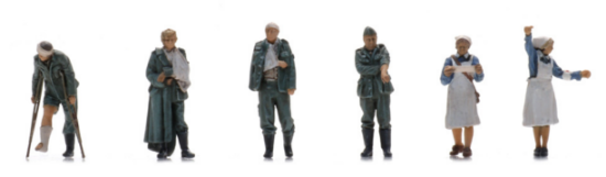 Picture of Wehrmacht wounded soldiers + nurse