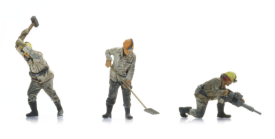 Picture of Miners in the shaft 80s-90s