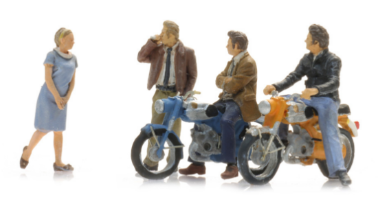 Picture of Moped greasers with Zündapp mopeds