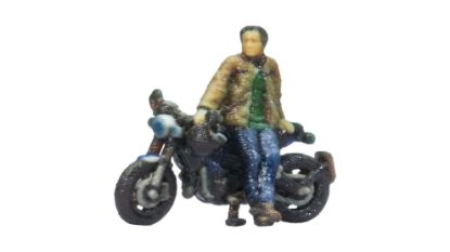 Picture of Café Racer Motorbike standing