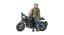 Picture of Café Racer Motorbike standing